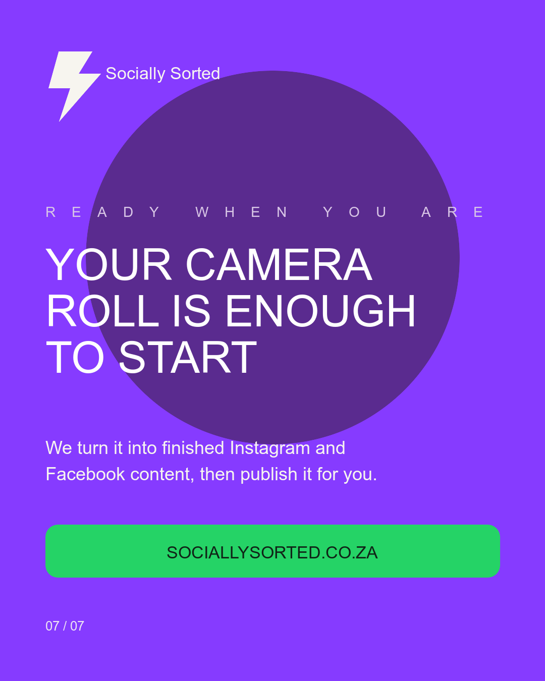 Slide 7 of 7: Your camera roll is enough to start